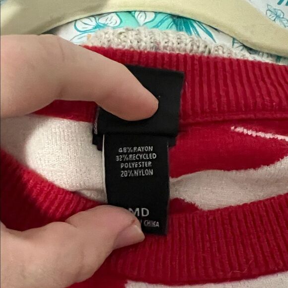 Lilo & Stitch Disney Christmas Ugly Sweater Mele Kalikimaka Tiki Red - Picture 7 of 7